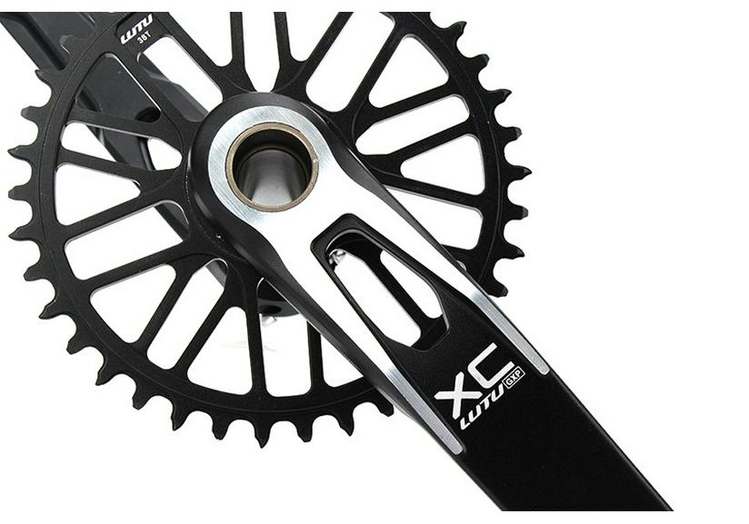 LUTU GXP Mountain Bike Crankset: Hollow Integrated 11/10/12-Speed AM/XC Single Chainring.