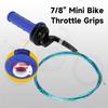 HIAORS Mini Bike Throttle Assembly Compatible With Coleman CT200U BT200X CT200U-EX, 7/8 Twist Throttle Cable Handle Grips Kit For Dirt Pit Bike