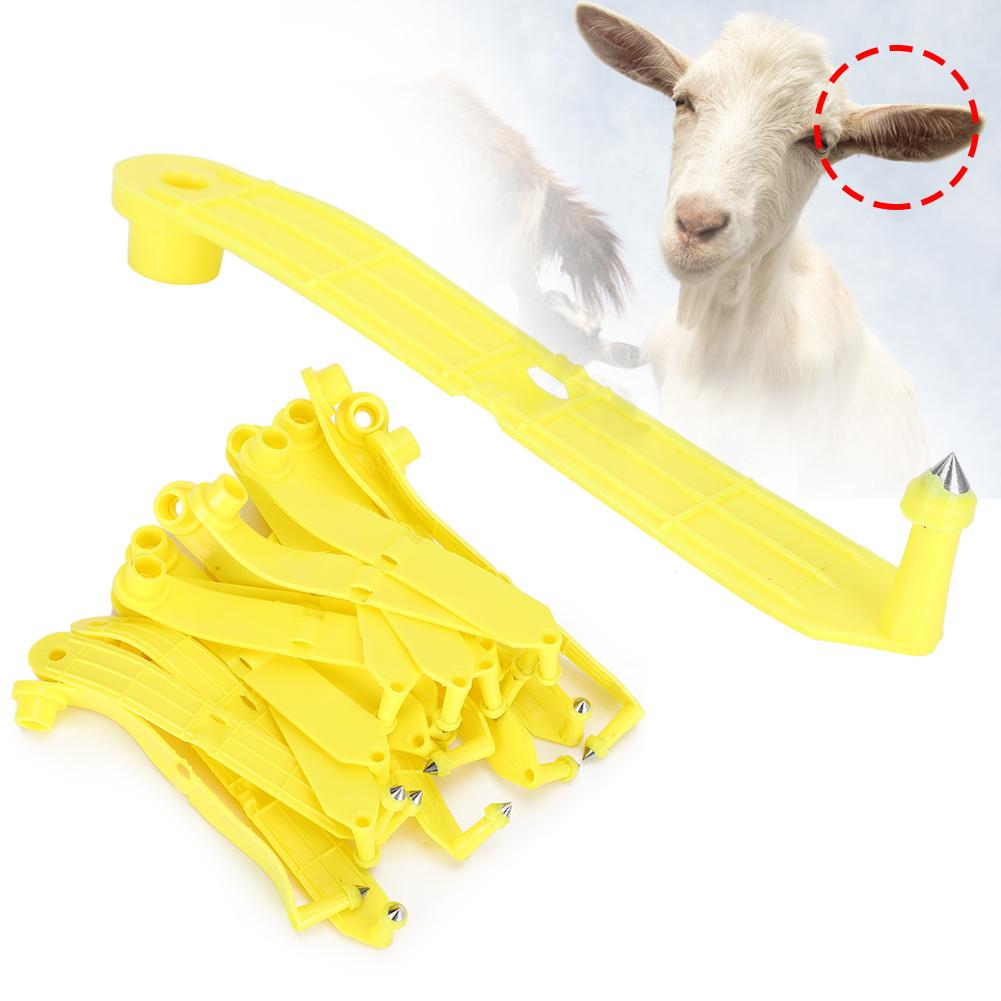 20pcs Sheep Goat Cattle Ear Tag Livestock Earrings Ear Tag Label for Animals Idetification