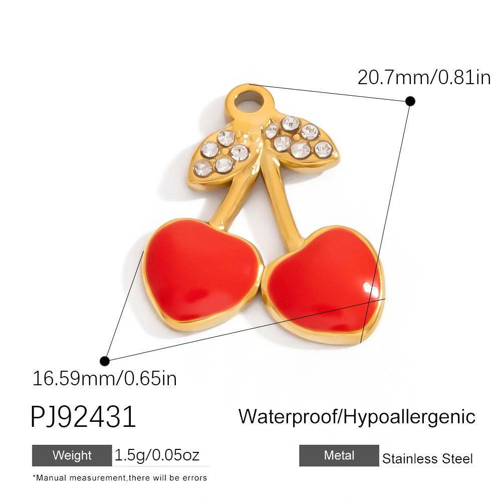 Stainless Steel DIY Jewelry Accessories Cartoon Enamel Pendant for Bracelets and Necklaces