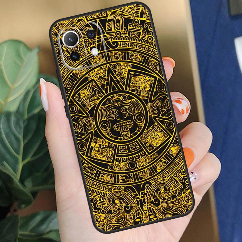 Mayan Calendar Case For Xiaomi 15T 14T 13T Pro 14 15 Ultra 17 Pro Max POCO X7 F8 Pro X5 X6 F5 F6 F7 Coque