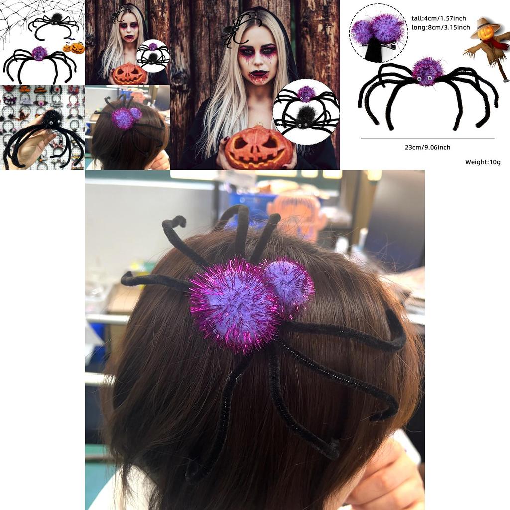 Klipsy do włosów pająki na Halloween Unikalny design nóg pająka DIY Akcesoria do włosów dla kobiet i dziewcząt