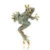 Retro Simple Alloy Rhinestone Long Leg Frog Brooch Temperament Personality Men'S And Women'S Clothing Corsage Jewelry Animal Pin