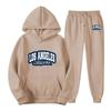 Men Women Hoodie Sweatshirt Set Winter Sport Jogging Tracksuit Fashion Print Casual