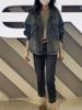 American Retro Women's Plus Size Distressed Denim Jacket, 2025 Hot Style, Loose and Versatile Outerwear