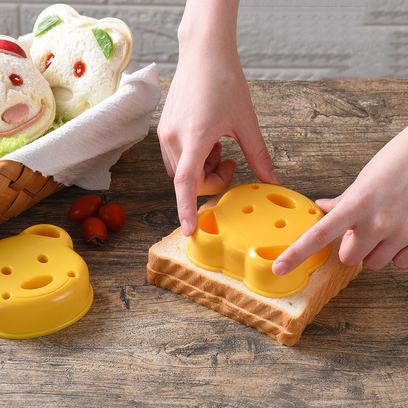 Cute Bear Sandwich Molds Toast Making Knife Molds Cute Baking Pastry Tools Funny Food Kitchen Accessories
