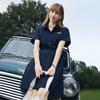 FILA Heritage Utility Skirt Simple Classic Retro Casual Fashion Versatile Comfortable Woven Short Sleeve Dress Women dresses F51W628301FNV
