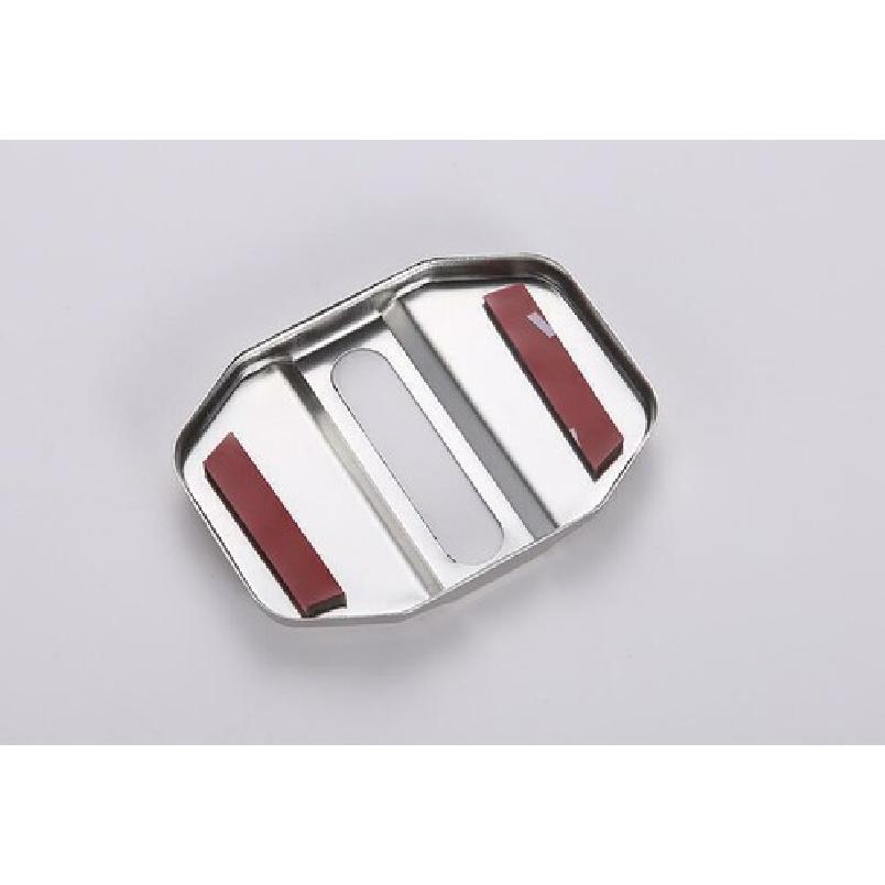 For BMW X3 G01 X4 G02 2018- Silver Steel Door Lock Buckle Protection Trim 4X