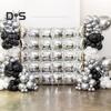25Pcs Square Foil Metallic Balloons Double Sided Balloon Wall Tunnel Wedding Graduation Backdrop Arch Garland Kit for Birthday Party