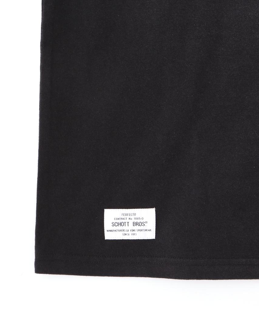 Schott SS T-Shirt Iron Plate Men's Size Small 010 Black 782-4134023