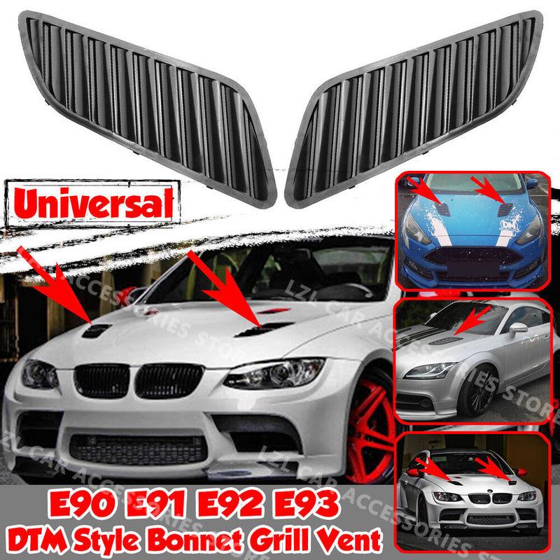 Přední mřížka kapoty auta Kryt kapoty Vzhled karbonových vláken Mřížka kapoty Kryt větracího otvoru Dekorace Pro-BMW E90 E91 E92 F30 E46 Styl DTM