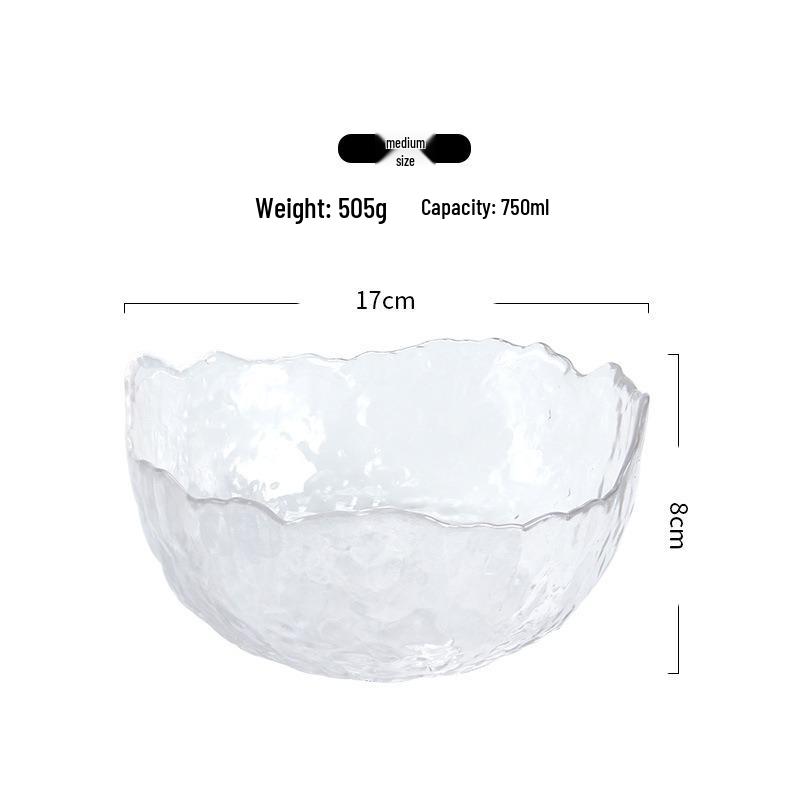 Luxury Glass Fruit Plate - Elegant Coffee Table Display with Salad Bowl Functionality