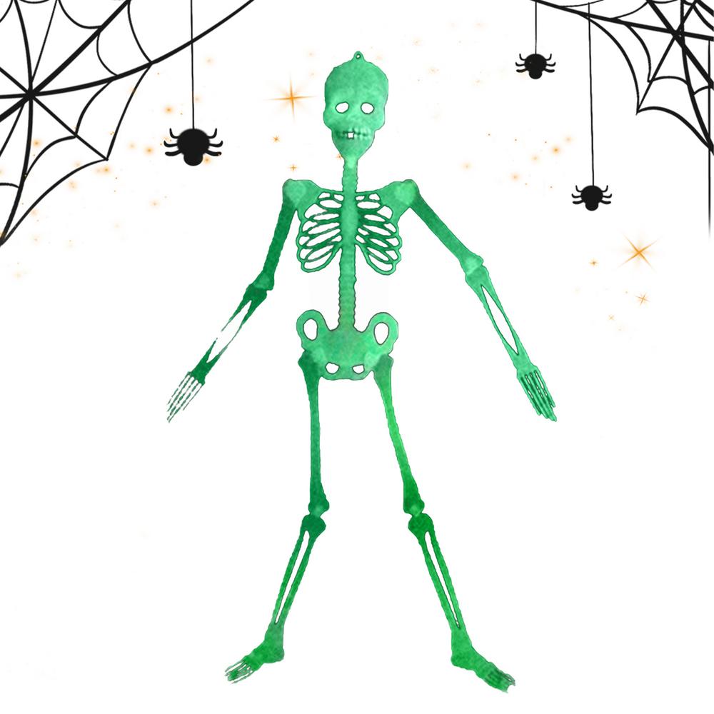 Halloween Skeleton Decorations 5 Ft Glow In The Dark Bones Model Halloween Hangable Skeleton Decorations For Party Yard Garden