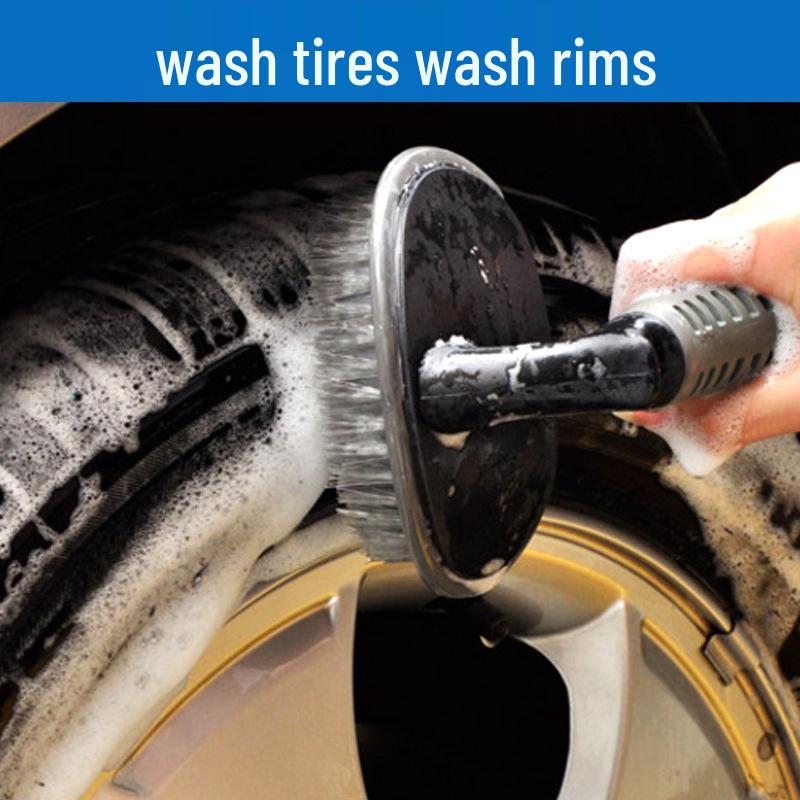 Tire & Wheel Cleaning Brush - Strong Decontamination for Car Wash and Beauty Supplies