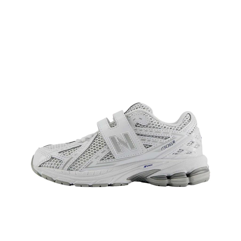 New Balance 1906 Mesh Hook & Loop Classic Fashion Versatile Exquisite Low-Top Training Shoes Kids Sneaker White Cloud-Gray PV1906CA