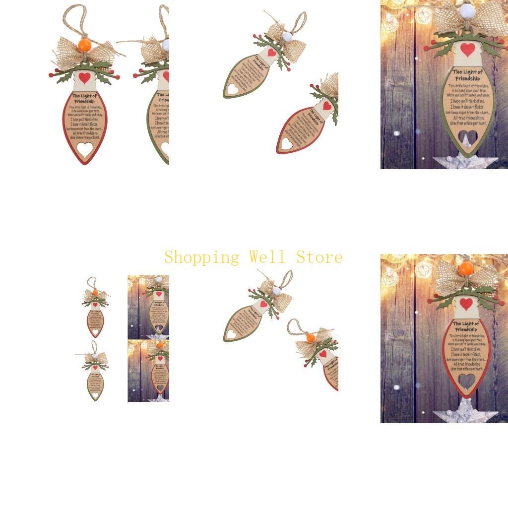 KX4B Festive Holiday The Light Of Friendship Keepsakes Christmas Friend Ornaments China Mainland