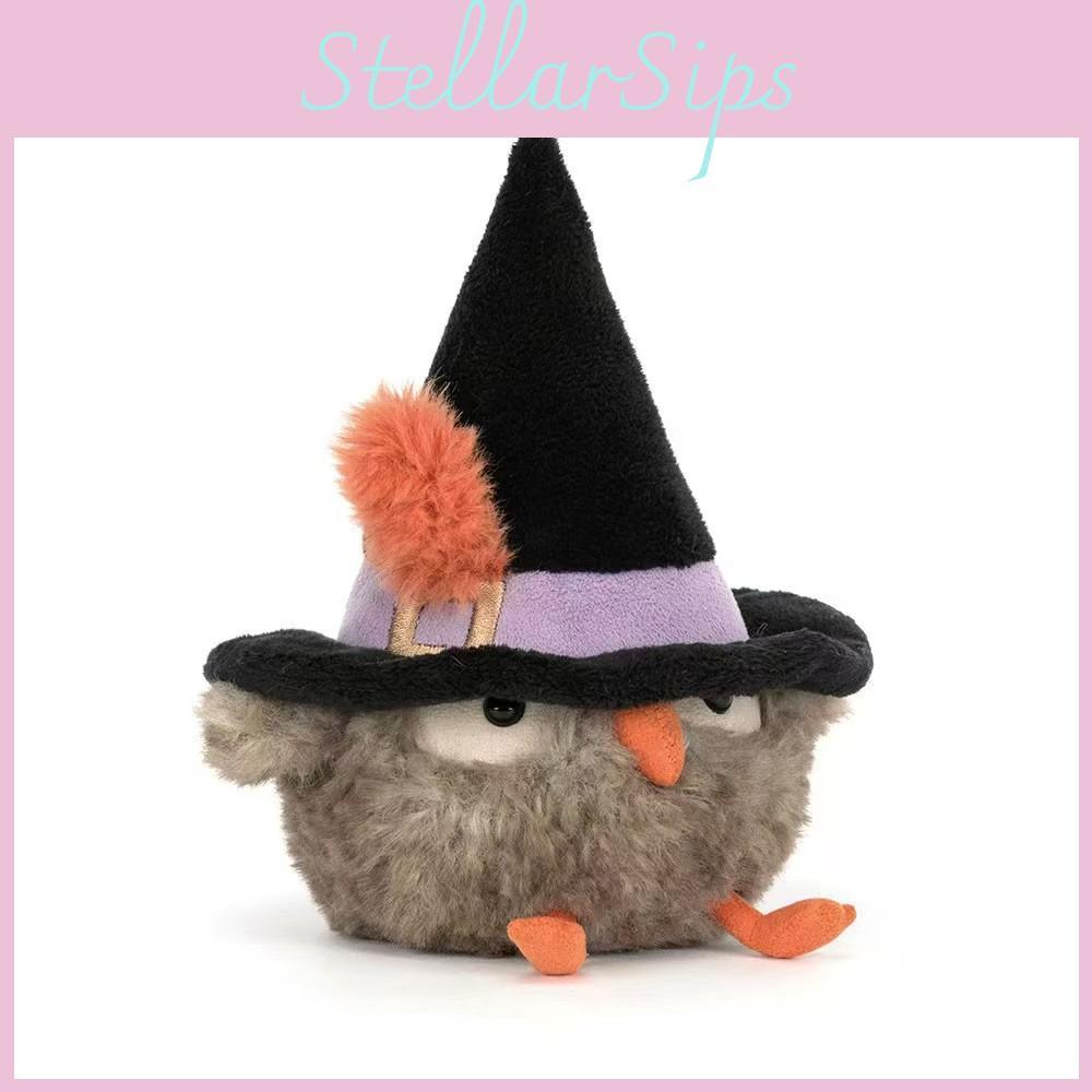 Plush Halloween Owl Soft Animal Toy Party Decor Gift For Kids And Collectors