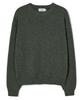 WEST GRAND BOULEVARD Semi-Over Wool Blended Knit Moss Green