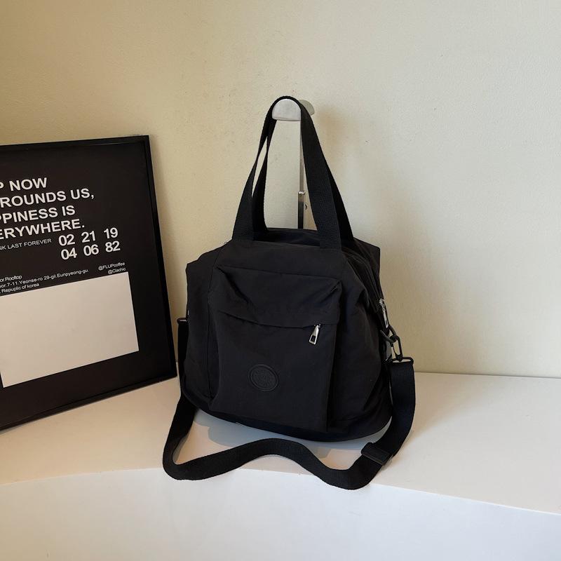 Canvas bag women's large capacity 2025 new spring and summer casual shoulder messenger bag texture class tote bag