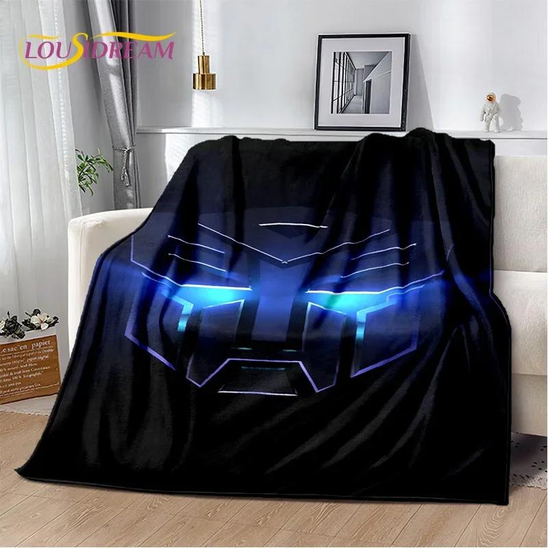Cartoon T-Transformers Autobots Soft Flannel Blanket for Beds Bedroom Sofa Picnic,Throw Blanket for Cover Outdoor Leisure Gift