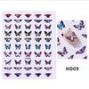 8 PC Holographic 3D Nails Stickers Nail Art Laser Butterfly Sticker Decal Butterflies Manicure Decoration Tool