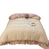 Class A French Floral Bed, Pure Cotton Lace Quilt Cover, Bed Sheet, Bed Hat, Student Dormitory