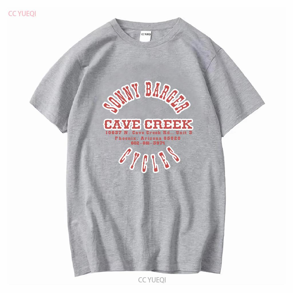 Sonny Barger Cycles Cav3 Creek T Shirt Black Cotton Funny Vintage For Men Long or Short Sleeves Vintage Washed Designer Clothes