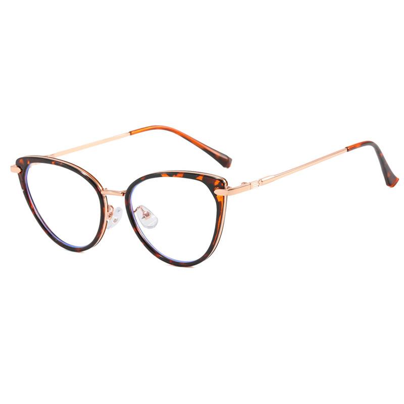 Retro Cat-eye Frames Women's Fashion Myopia Prescription Glasses Color-changing Anti Blue Light Computer Reading Eyeglasses