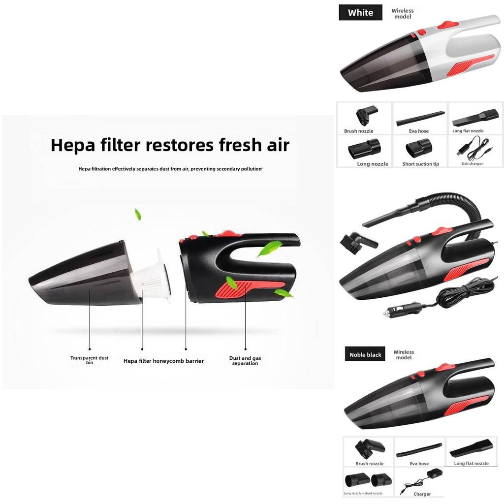 Portable Cordless Wet Dry Car Wireless Vacuum Cleaner With High Suction For Home And Vehicle Use