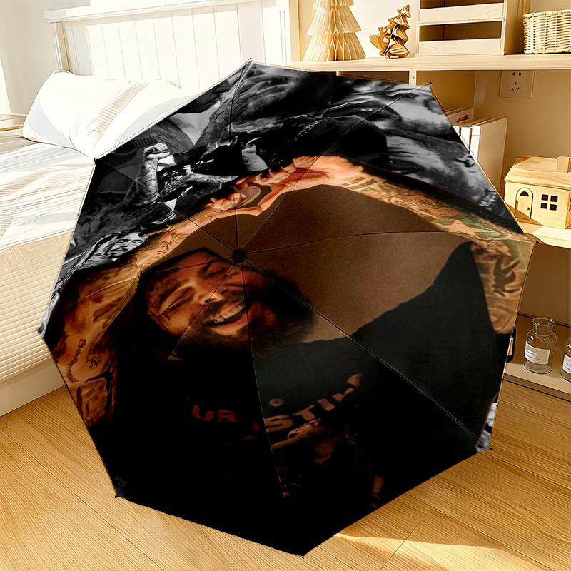 Musician's Heartfelt Expression Umbrella 8-Frame for Travel, Camping, Casual Lightweight Portable Umbrella, Essential for Every Family Holidays Gift