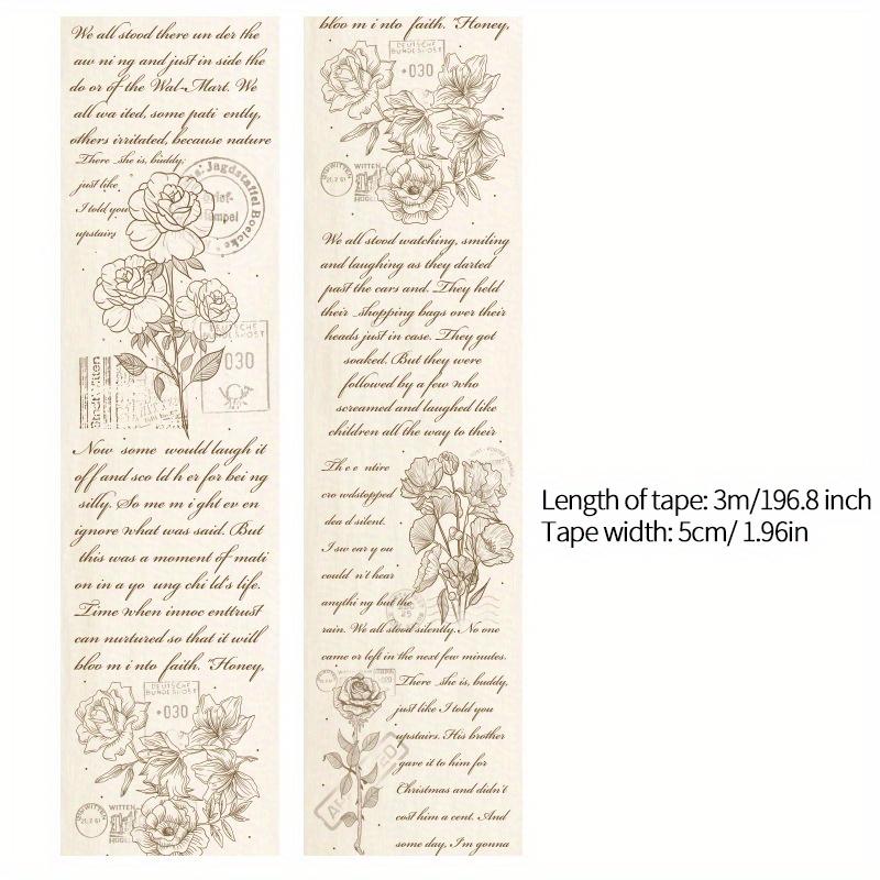 

1 Roll Vintage Washi tape European American retro Style Creative manual ledger Decorative tape, DIY Scrapbooking material, 5cm*3m