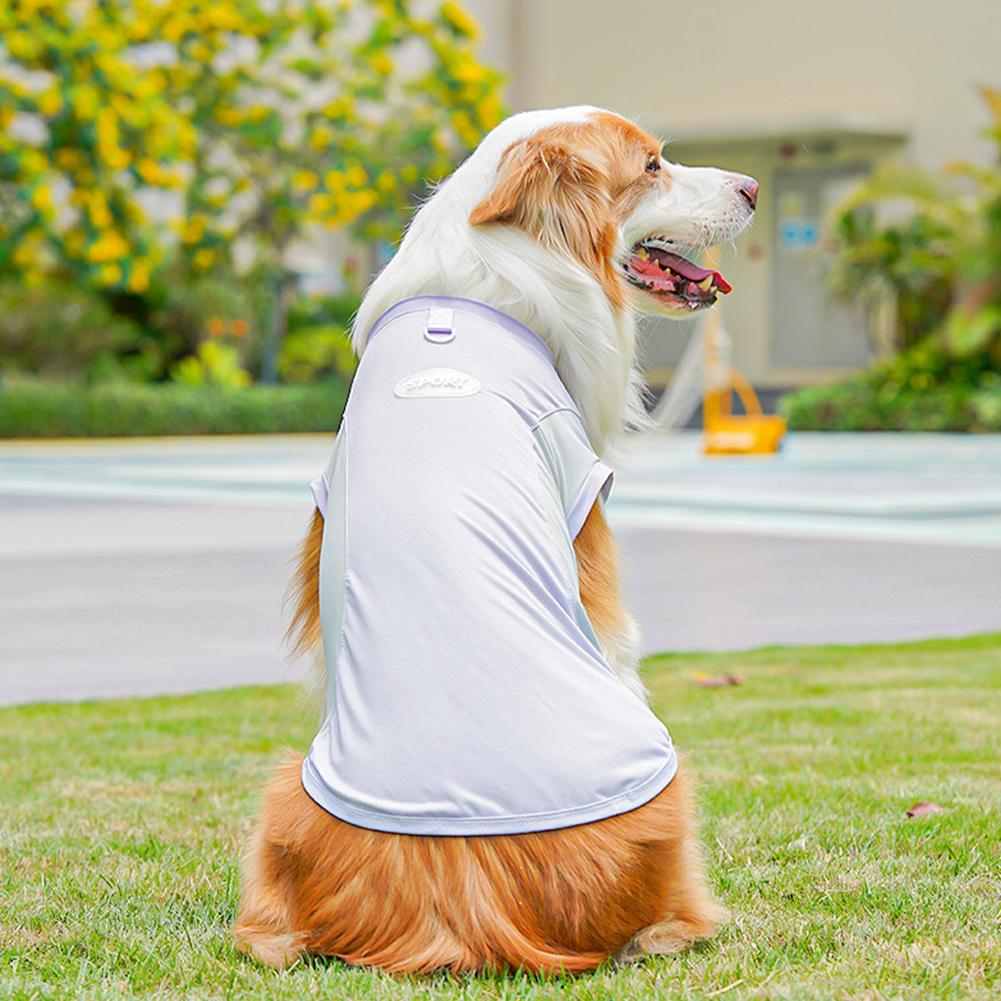 XL-7XL Golden Retriever French Bulldog Clothes Summer Breathable Soft Pet Clothes For Medium and Large Dogs