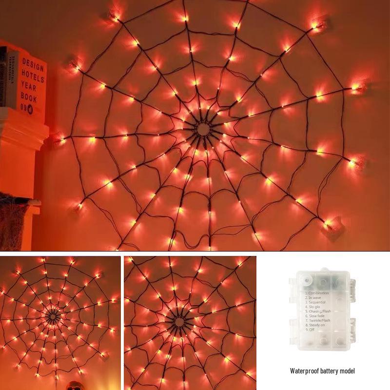 Waterproof Halloween String Lights: Ghost, Spider Web & Fairy Lights for Outdoor Decoration