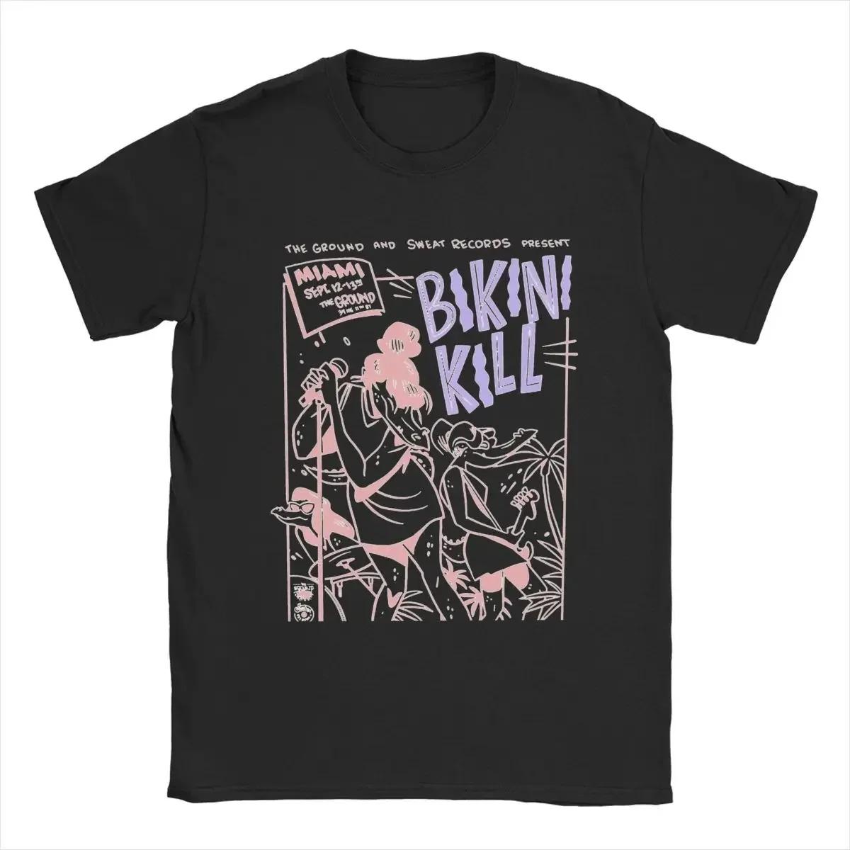 Men Bikini Kill T Shirt Pure Cotton Clothes Funny Short Sleeve Crewneck Tee Shirt Plus Size Streetwear Harajuku Printed TShirt S