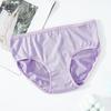 Bavlněné kalhotky s klínkem pro ženy s nízkým pasem, roztomilé dívčí kalhotky jednobarevné prodyšné spodní prádlo
