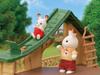 Sylvanian Families Family Trip House [Forest Exciting Log House] CO-62 ST Mark Certified Toy Dollhouse for Ages 3 and Up, Sylvanian Families, Epoch