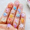 50Pcs New Nail Art Mini Cartoon Ocean: Dolphins, Crabs, Starfish, Shells Charms Rhinestones DIY Craft For Nail 3D Decorations