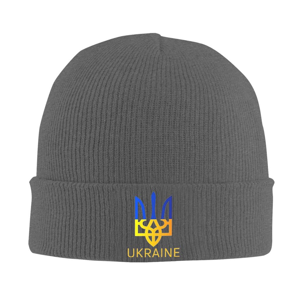 Unisex Women Ukraine Flag Beanie Hats Ukrainian Fashion Knitted Hat Autumn Kpop Caps Graphic Thermal Elastic Bonnet Hats