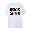 Rock Star Street Wear T Shirt High Quality Men's T-Shirt T-shirts Graphic T Shirts 100% Cotton New Year Tops & Tees Loose - M...
