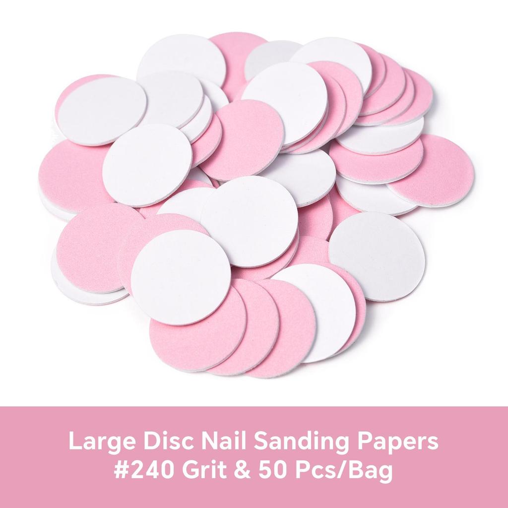 Set austauschbares Schleifpapier für abgestorbene Haut für Maniküre Pediküre mit Metallscheibe Nagelbohreraufsatz Hornhautentfernung Fußpflege Werkzeug Zubehör