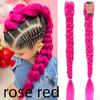 26inch Extra Long Synthetic Purple Braided Wig Shimmering Metallic Kids Christmas Costume Hairpiece Rumi Collection