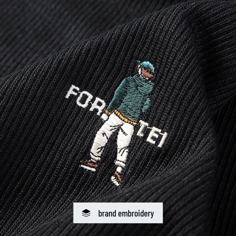 Futing Men's Easy-Care Anti-Wrinkle Round Neck Sweatshirt