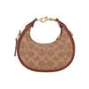 Coach Jonie 15 Chiusura Superiore con Zip Ecopelle con Pelle di Mucca Mini Borsa a Spalla Crossbody da Donna Marrone Giallo Rosso CR510-B4NQ4