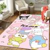 Custom 1Pc Hello Kitty Floral Background Rug Office Carpet Indoor Outdoor Entrance Doormat Nonslip Soft And Comfortable Living Room D2915315
