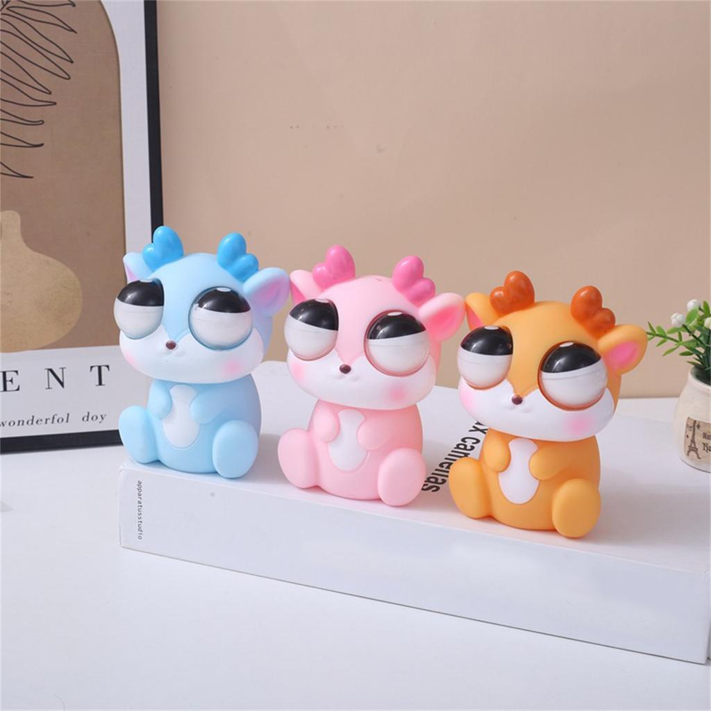 Niedliches Reh Dekompression Starren Kneifen Spaß Schrullige Entlüftungsspielzeuge