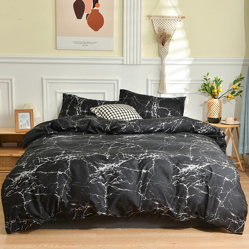 Black White Deer Animals Bedding Set Queen Double Single Size Duvet Cover Bed Sheet Pillow Case Bed Linen Set