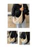 Spring Nylon Pleated Crossbody Shoulder Bag: Women's Lightweight Casual Dumpling Bag in Matching Colors