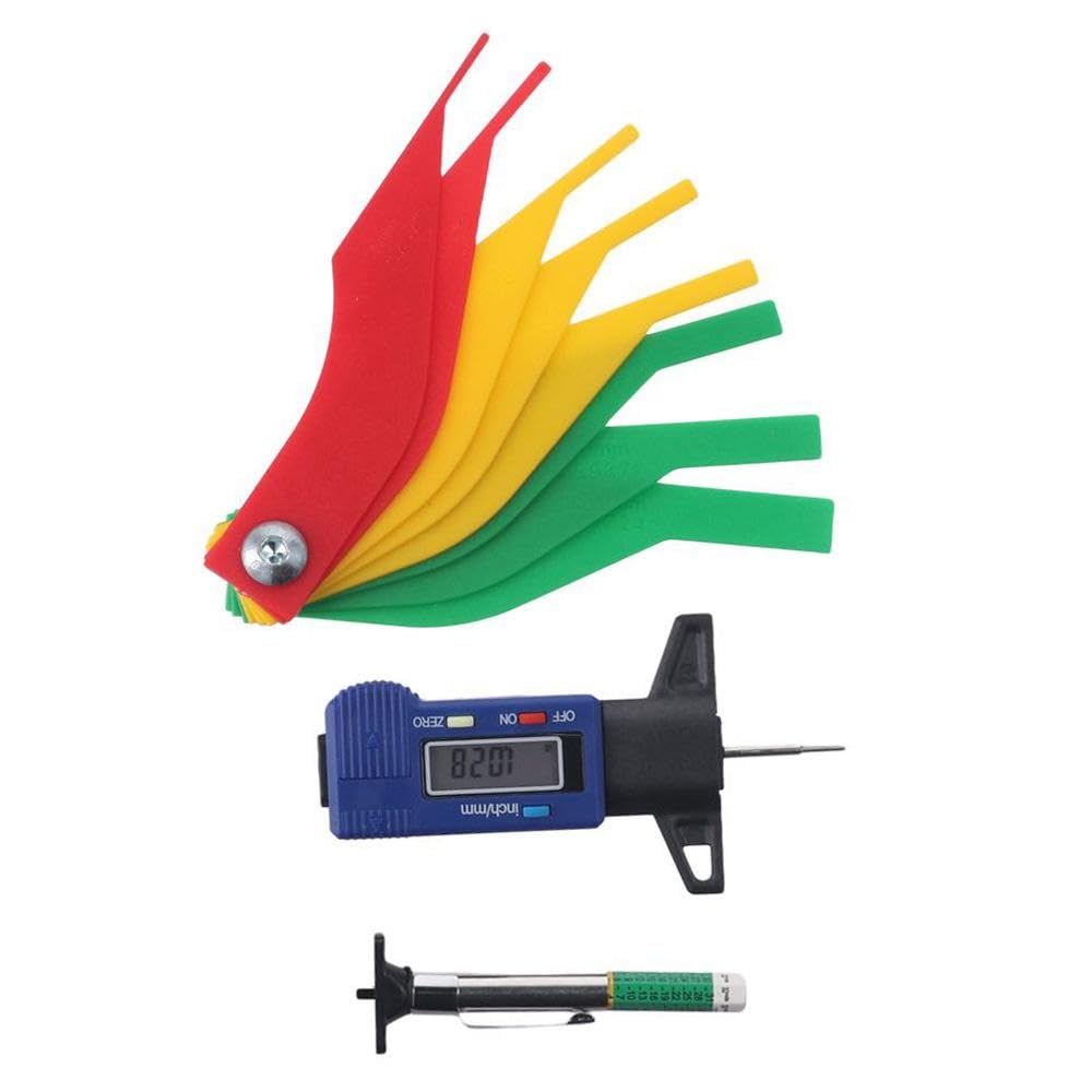 

Набор из 3 предметов для измерения тормозных колодок автомобиля, измеритель толщины тормозных накладок с цветовой кодировкой, измеритель глубины протектора шин, инструмент для измерения тормозных колодок для автомобиля, транспортного средства