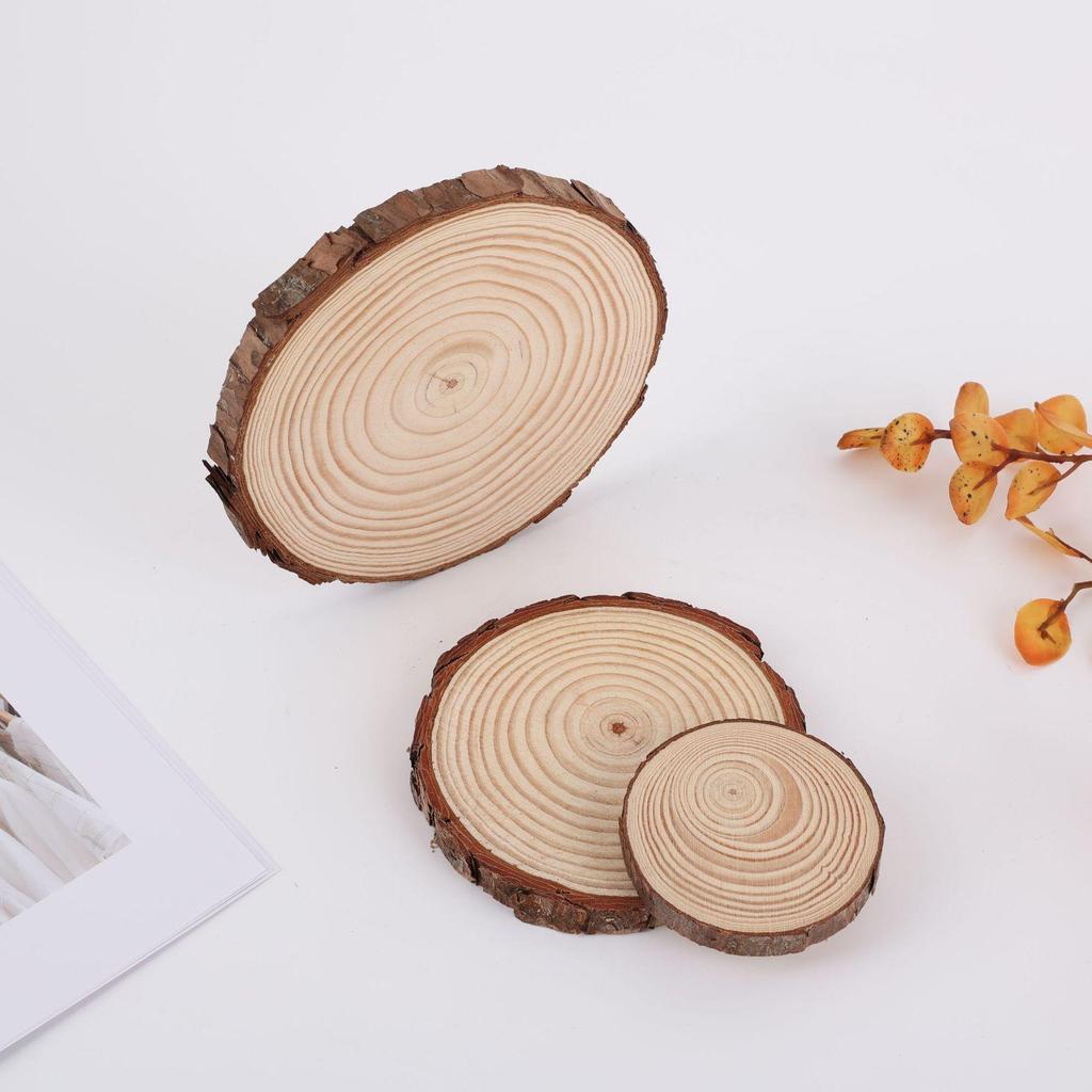 Round Pine Wood Slices for DIY, Hand Painting & Kindergarten Crafts