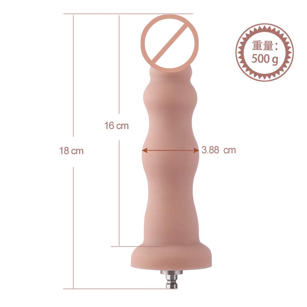Hismith Dildo Anal Dildo for Sex Machines Length 18cm Insertion Length 16cm Width 3.88cm